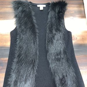 Faux fur vest